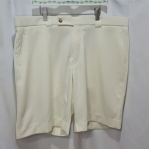 NWT GREG NORMAN Pantalon Performance Fit Flatfront Shorts Golf